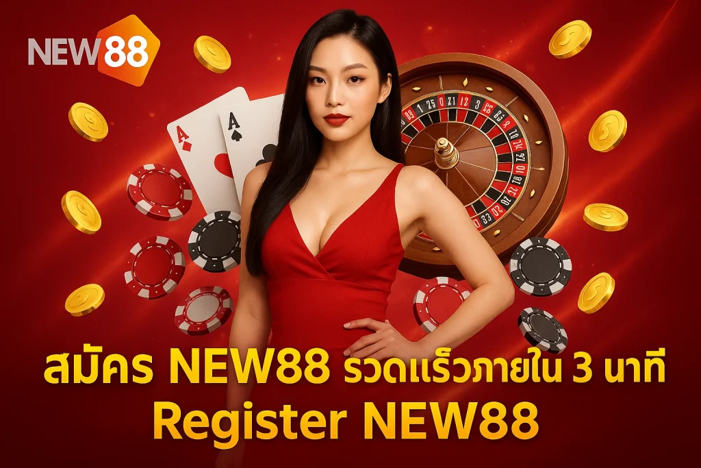 Register - สมัคร NEW88 รวดเร็วภายใน 3 นาที