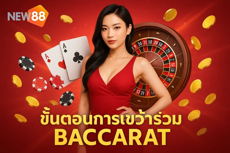 ขั้นตอนการเข้าร่วม Baccarat