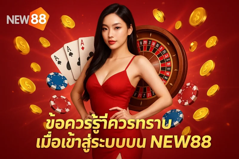 ข้อควรรู้ที่ควรทราบเมื่อเข้าสู่ระบบบน NEW88