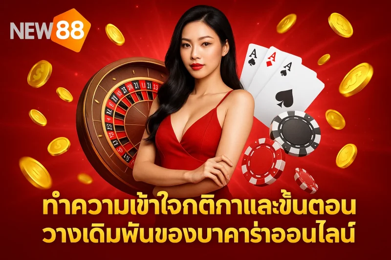 ทำความเข้าใจกติกาและขั้นตอนวางเดิมพันของบาคาร่าออนไลน์