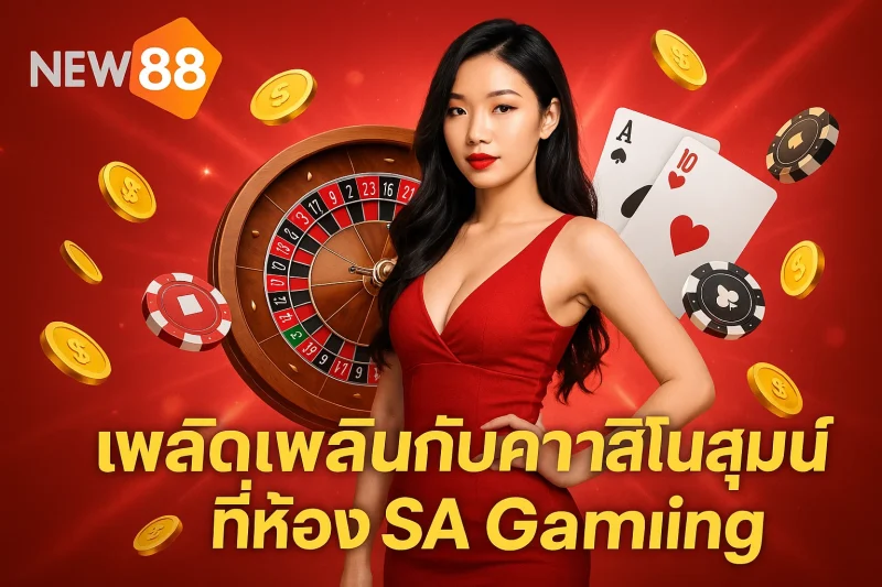 เพลิดเพลินกับศึกคาสิโนสุดมันส์ที่ห้อง SA Gaming